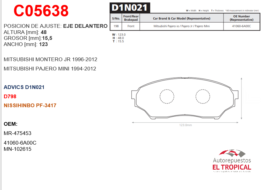 FIBRA DE DISCO MONTERO TR