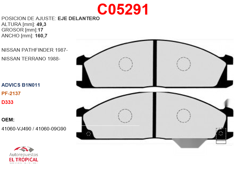 FIBRA DE DISCO PATHFINDER 3.0 87-/D21,/D333/