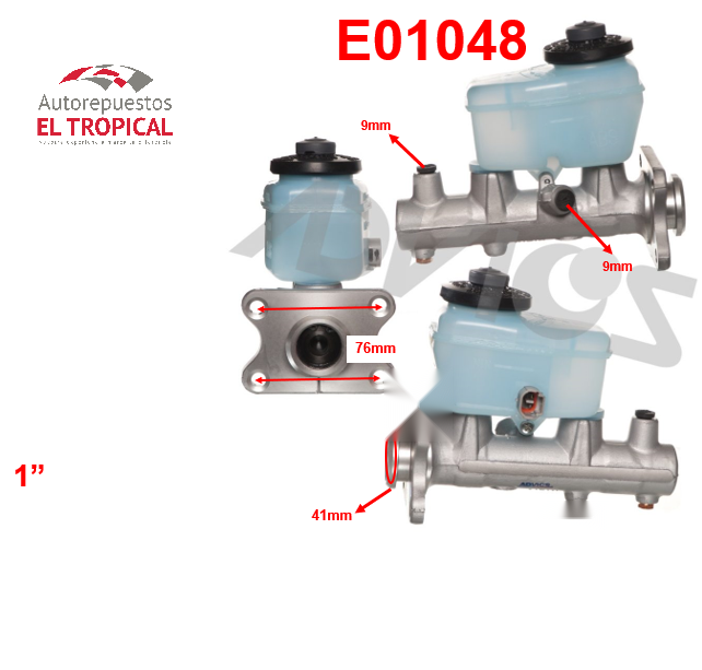 BOMBA PRINCIPAL DE FRENOS . 1"47201-3D250 TACOMA 95-