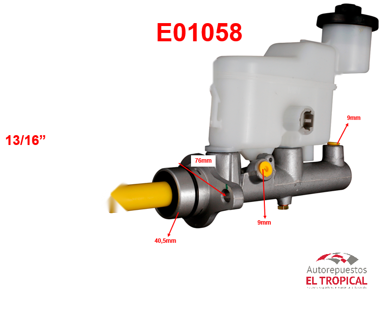 BOMBA PRINCIPAL DE FRENOS .47201-0K030 FORTUNNER/HILUX 04-