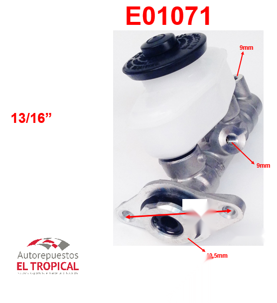 BOMBA PRINCIPAL DE FRENOS .13/16 47201-12430 AE/EE80 83-86