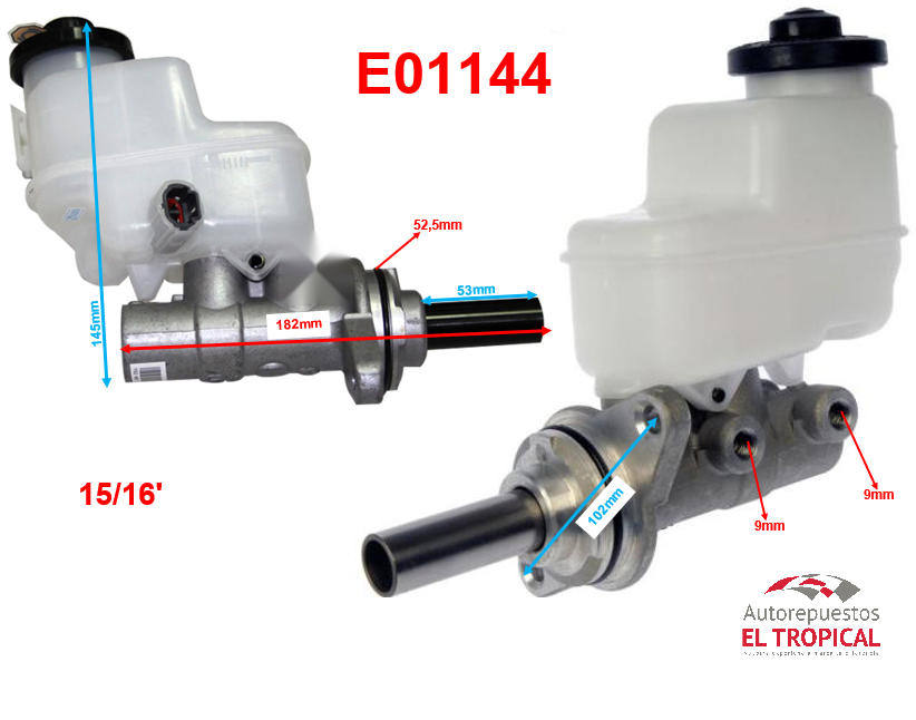 BOMBA PRINCIPAL DE FRENOS .15/16" 47201-42340 RAV4 2.4 ATM 05
