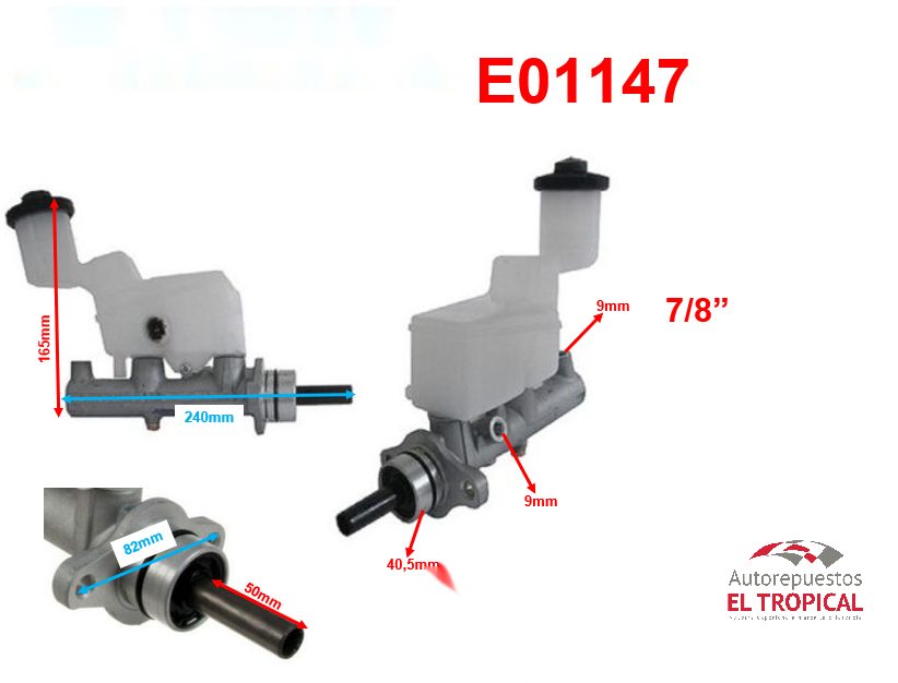 BOMBA PRINCIPAL DE FRENOS .47201-42200 1AZFE RAV4 00-05 ATM