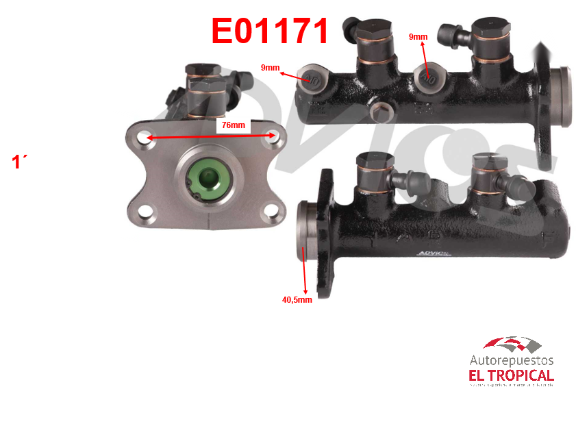 BOMBA PRINCIPAL DE FRENOS . 1" 47201-28090 DYNA MODELANTERO F YR21