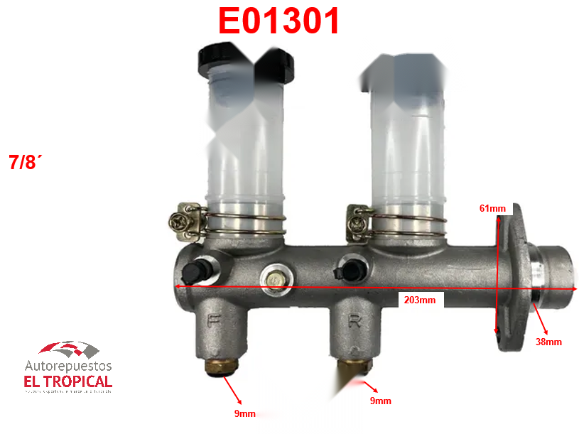 BOMBA PRINCIPAL DE FRENOS . 7/8 46010-J0117 JUNIOR 73-78