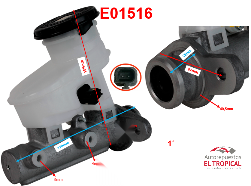 BOMBA PRINCIPAL DE FRENOS .8-97354-050-1 D-MAX 02-12