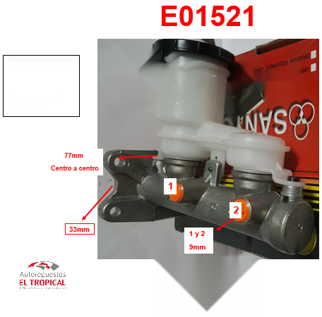 BOMBA PRINCIPAL DE FRENOS . 7/8 8-94222-653-2 TROOPER 81-83