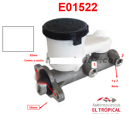 BOMBA PRINCIPAL DE FRENOS . 7/8 8-94112-625-0 TROOPER -86 LUV
