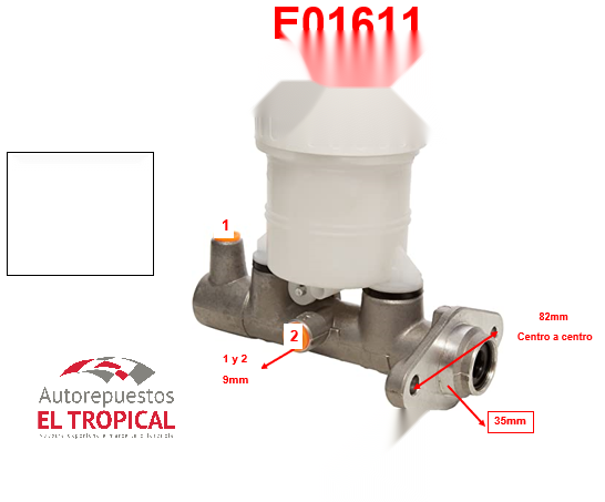 BOMBA PRINCIPAL DE FRENOS .13/16 MB699542 LANCER 89-91