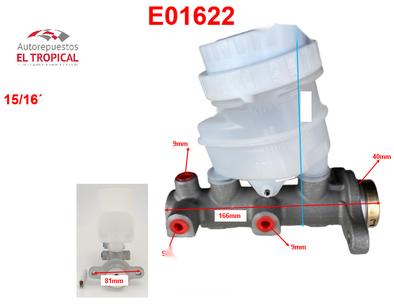 BOMBA PRINCIPAL DE FRENOS . 15/16 MN102440 TRITON 4WD L200