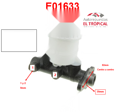 BOMBA PRINCIPAL DE FRENOS . 7/8 MB-316249 MONTERO 86-87