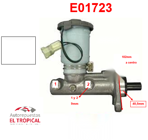 BOMBA PRINCIPAL DE FRENOS . 7/8 46100-SE0-013 88-91 F1