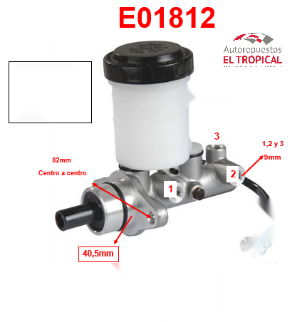 BOMBA PRINCIPAL DE FRENOS . 13/16" 51100-60B20 SWIFT 1.3 89-