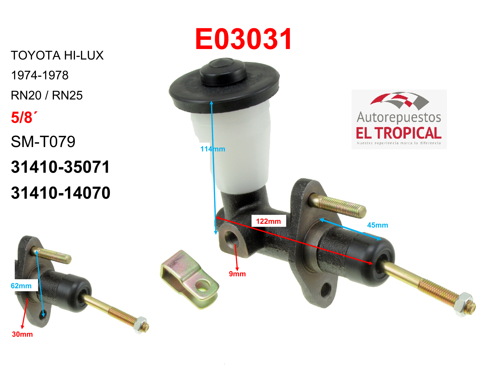 Bomba Principal De Clutch 5/8 31410-35071 RN20/25 -78