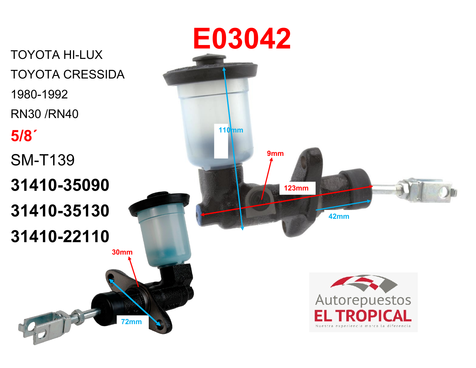 Bomba Principal De Clutch 5/8 31410-35090 RN30/40 -84