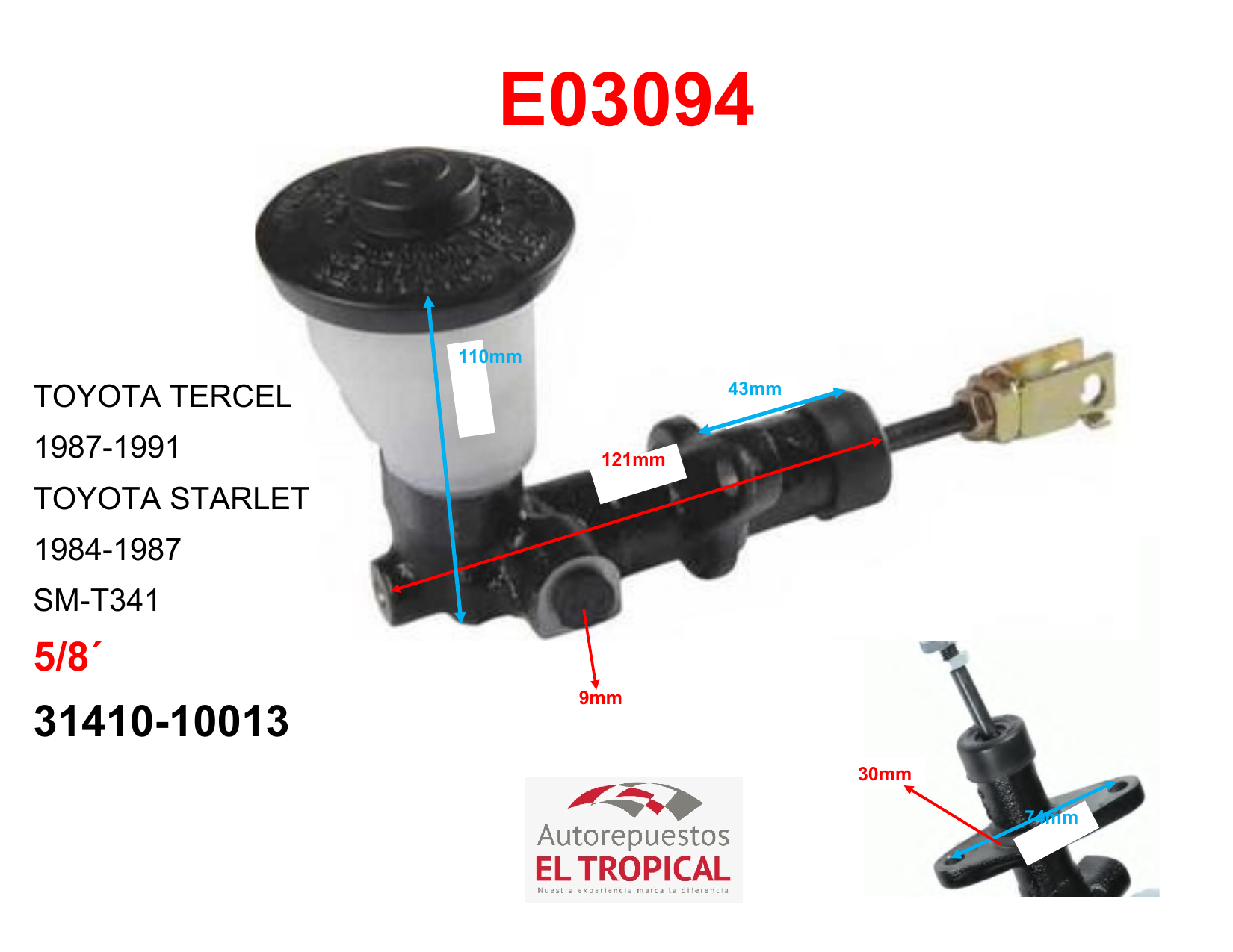 Bomba Principal De Clutch 5/8 31410-10013 EL31
