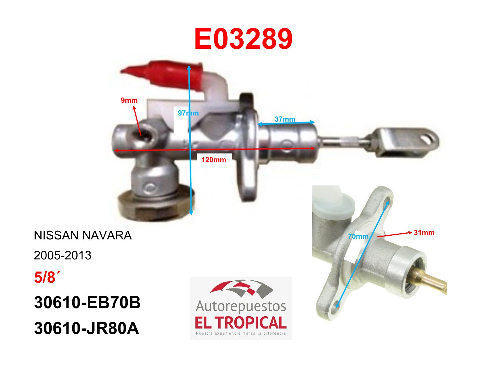 Bomba Principal De Clutch 30610-JR80A Navara D40 YD25DDTI 05
