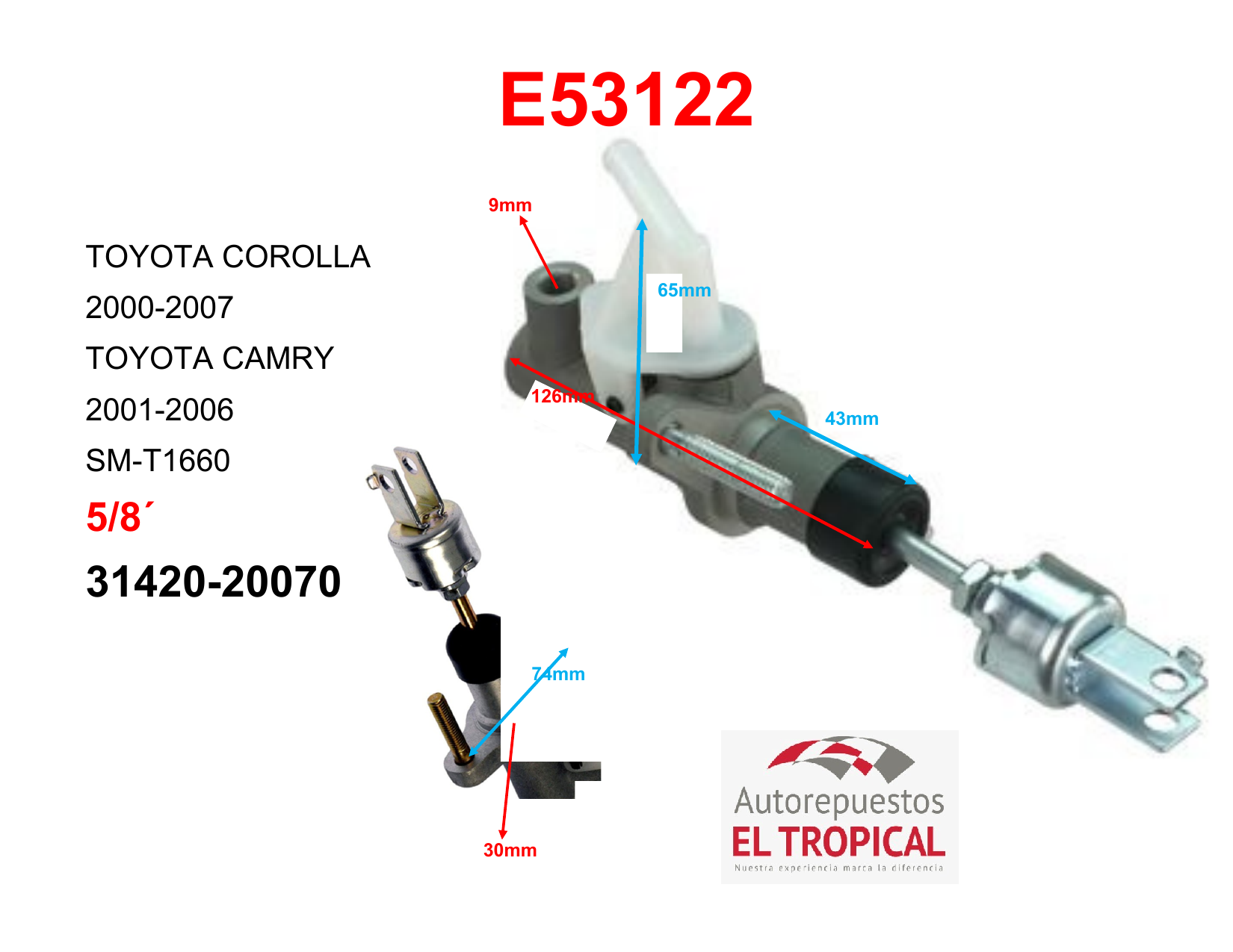 Bomba De Clutch 5/8" Coraxi 00-