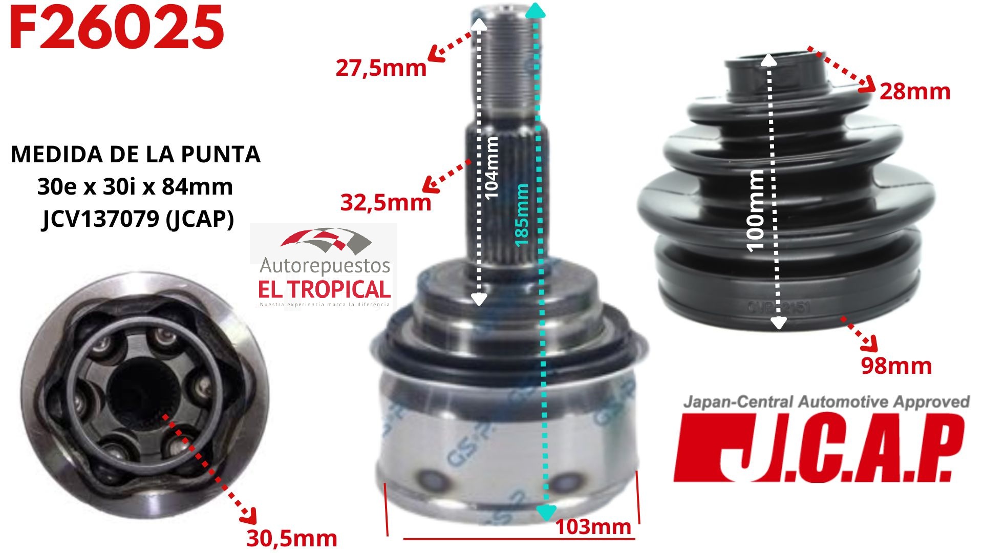 Punta de Eje   N10022H0 PRADO AT 02-