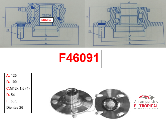 Bocina delantera Yaris 07-