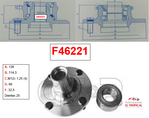 Bocina Delantero B15 00-06