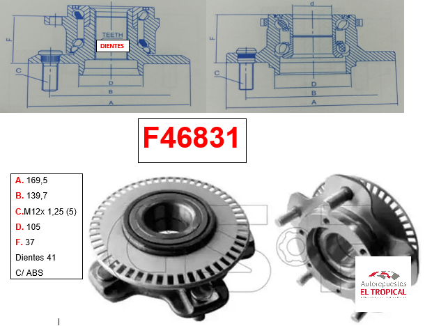 Bocina Delantero Vitara/Escudo/XL7 2001-2006