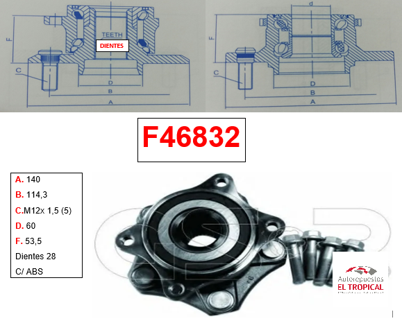 Bocina Delantero Gran Vitara Con ABS J20A 05-