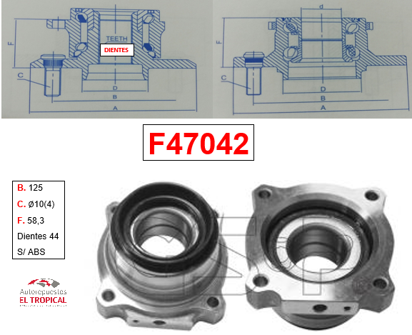 Bocina Trasera RH TACOMA 05-15