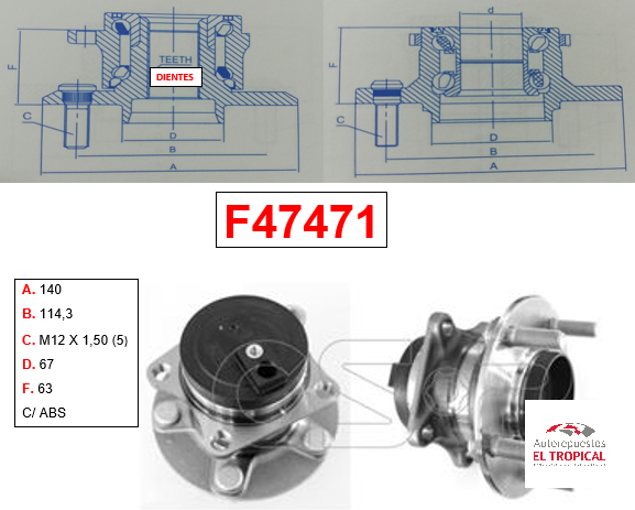 Bocina Trasera Mazda CX-7 2007-
