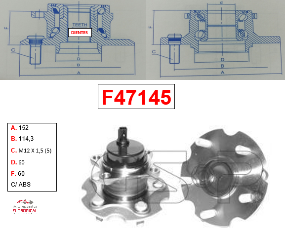 Bocina Trasera RAV4 2AZ-FE 4X2 C/ABS 06-12