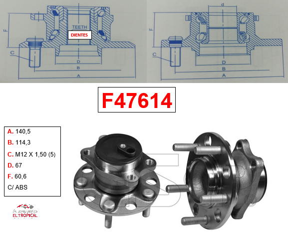 Bocina Trasera LANCER 08- AOUTLANDER 06- C/ABS