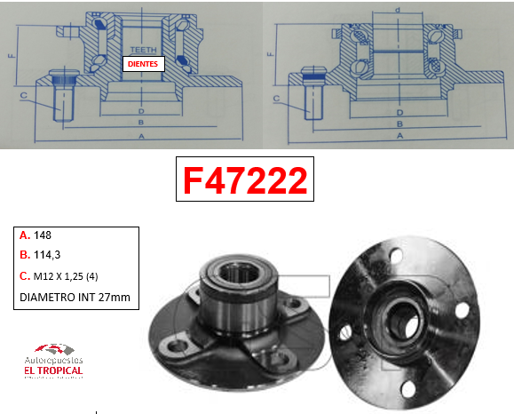 Bocina Trasera ALMERA B15 00-