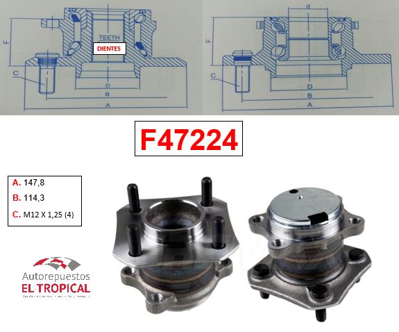 Bocina Trasera SENTRA MR20 07-11 C/ABS B16