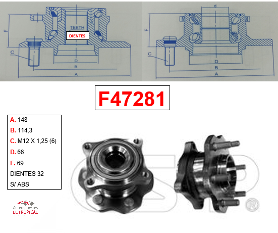 Bocina Trasera PATHFINDER YD25DDTi 05-12 S/ABS