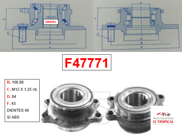 Bocina Trasera Subaru Legacy 1998-2003