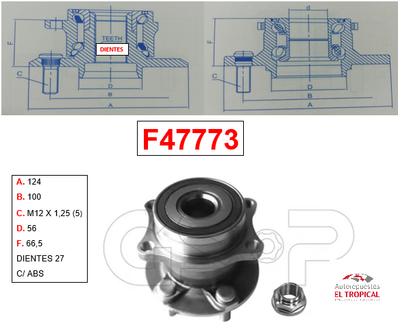 Bocina Trasera Subaru Impreza, Forester 2008-