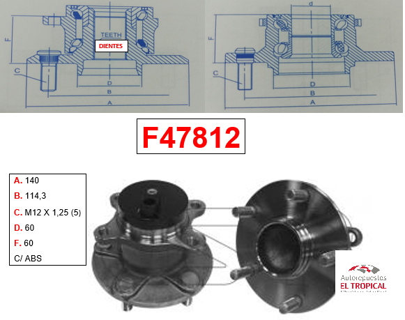 Bocina Trasera SX4 4X2 06-   C/ABS