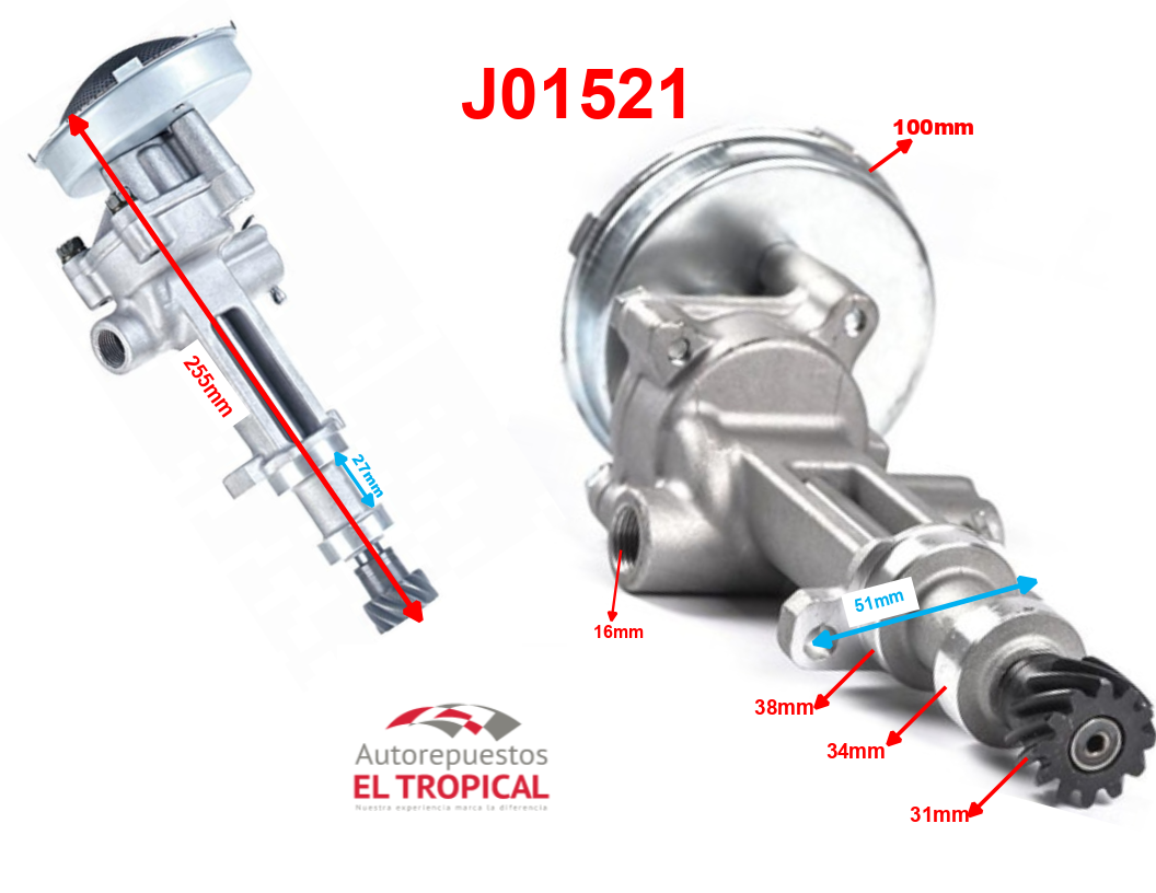 BOMBA ACEITE 8-94125-847-0 C240 ELF