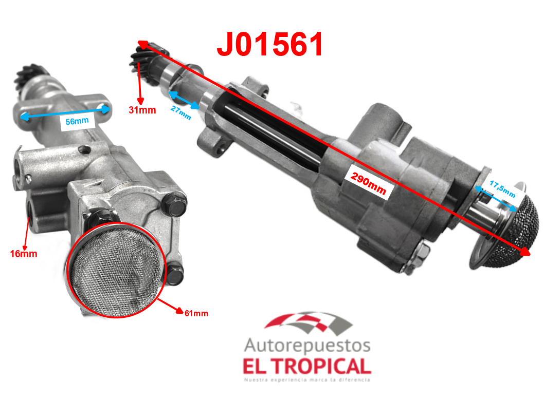 BOMBA ACEITE 8-97033-173-0 4JA1/4JB1