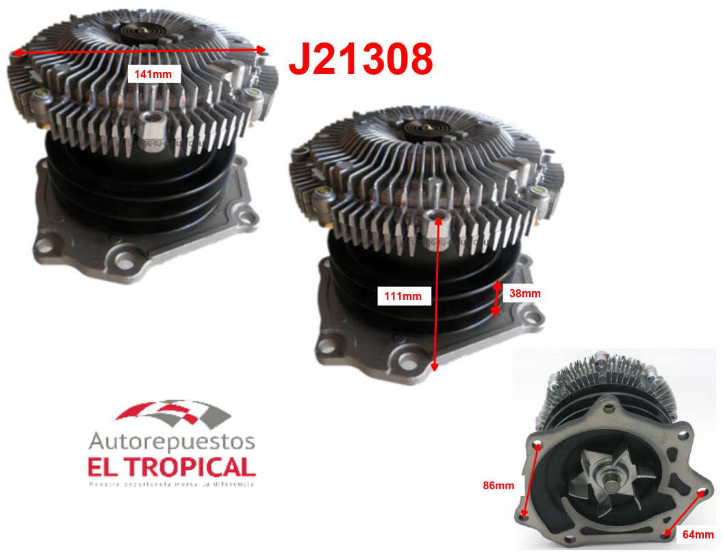Bomba De AGUA 21010-2S626 QD32 97-