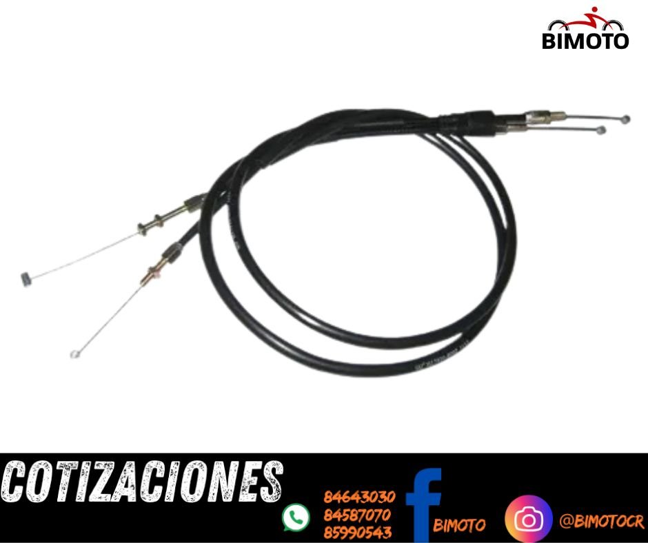 CABLE GAS A+B XR250 TORNADO W.STANDARD