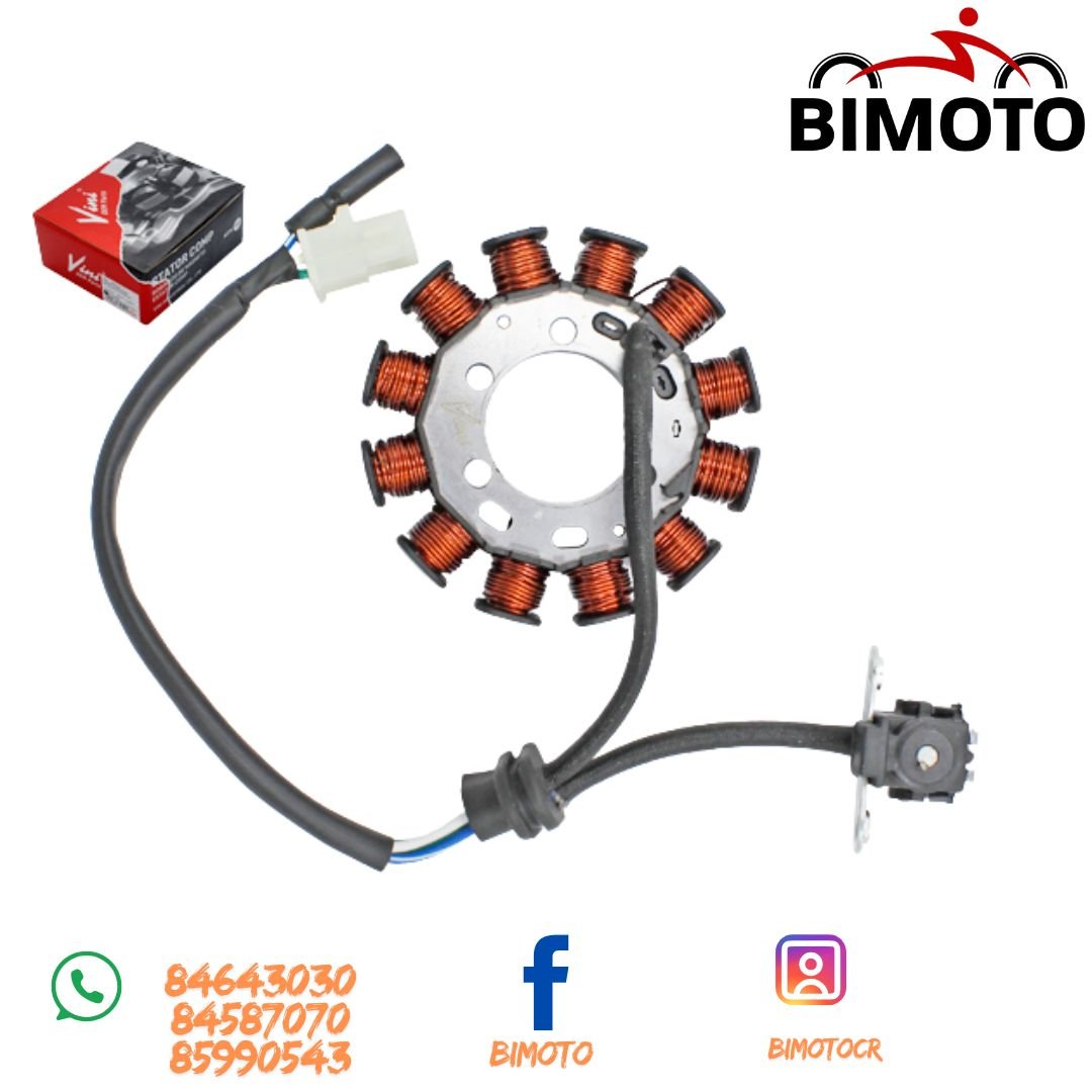 BOBINA GENERADORA XR125/XR150/CBF150 INVICTA/CB160 12B+3H VINI