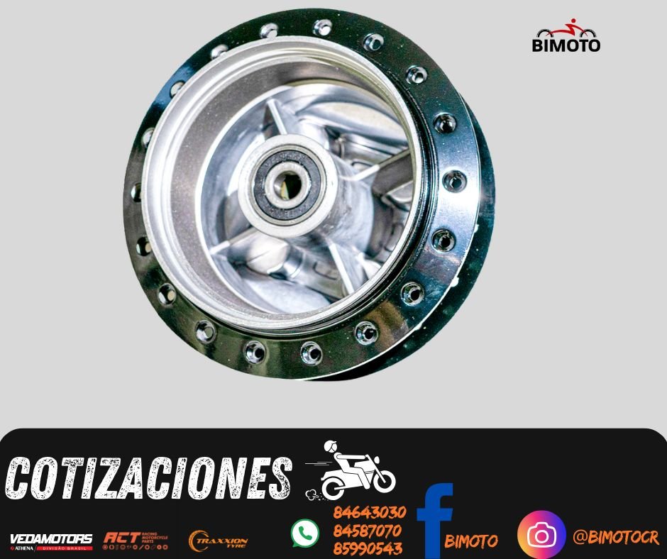 BOCINA TRAS. ZS150 REZORZADA CROMO-NEGRO MATE