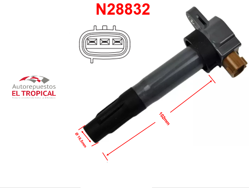 BOBINA DELANTERO Sistema JPC-1157 GRAN VITARA J24B 09-