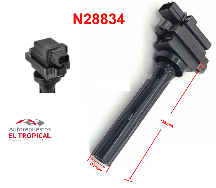 Bobina DELANTERO Sistema Vitara 1994-1998, Sidekick 1996-1997 J18