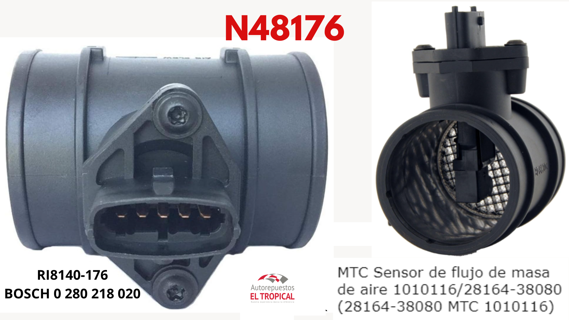 SENSOR DE FLUJO DE  Aire Tucson, SANTA FE 2.4 16V 00-06 RI18175