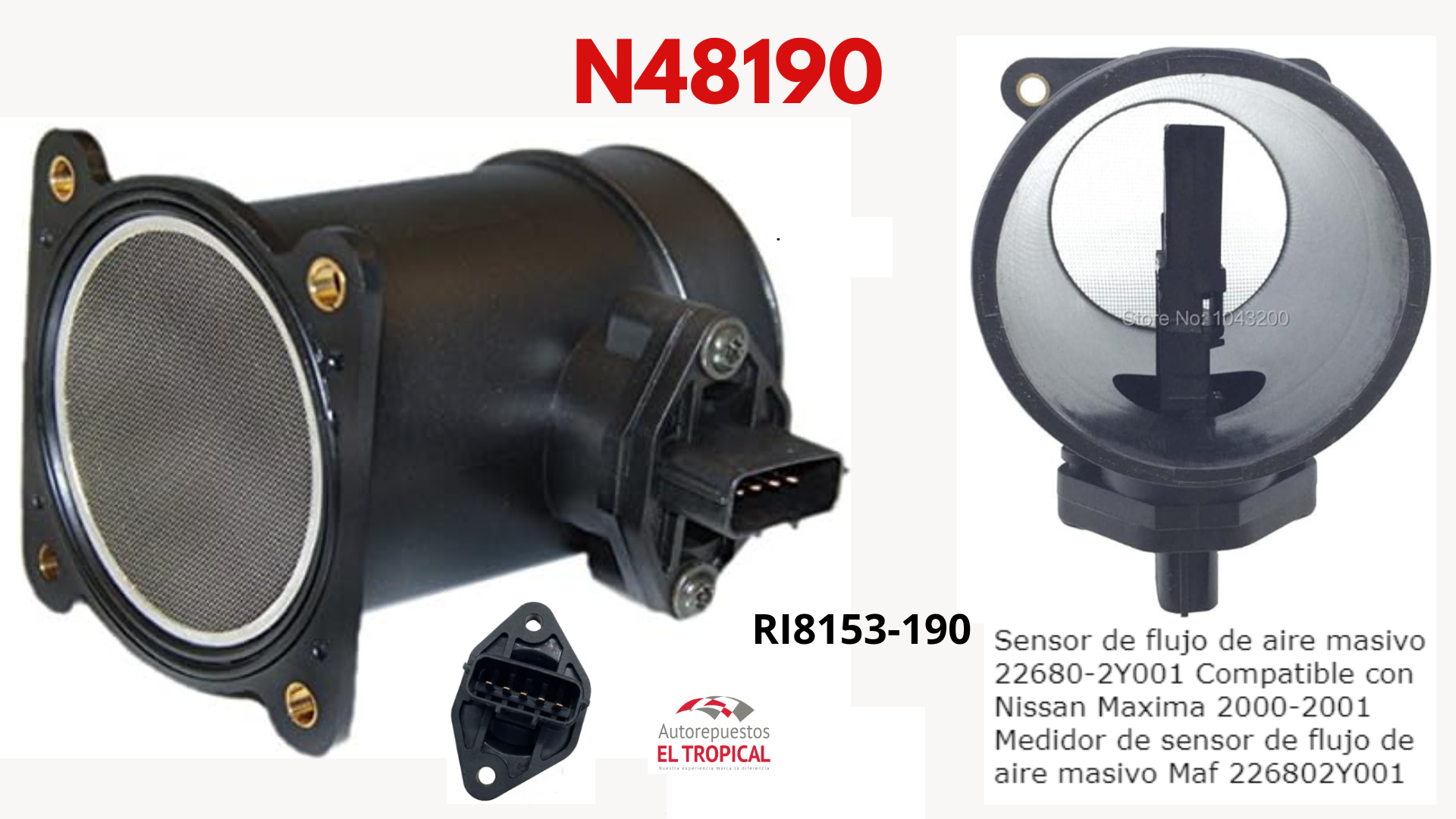 SENSOR DE FLUJO DE  Aire Tucson, PATHF/MAXIM00-RI8190 B15QG18-433