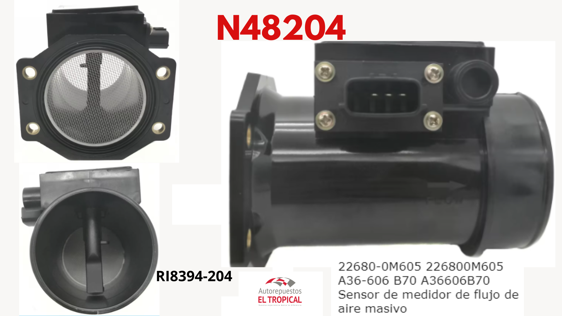SENSOR DE FLUJO DE  Aire Tucson, B14, GA16 RI8204