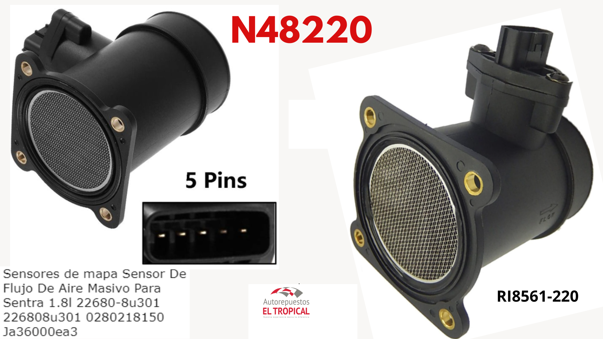 SENSOR DE FLUJO DE Aire Tucson, QG18DE 02-06