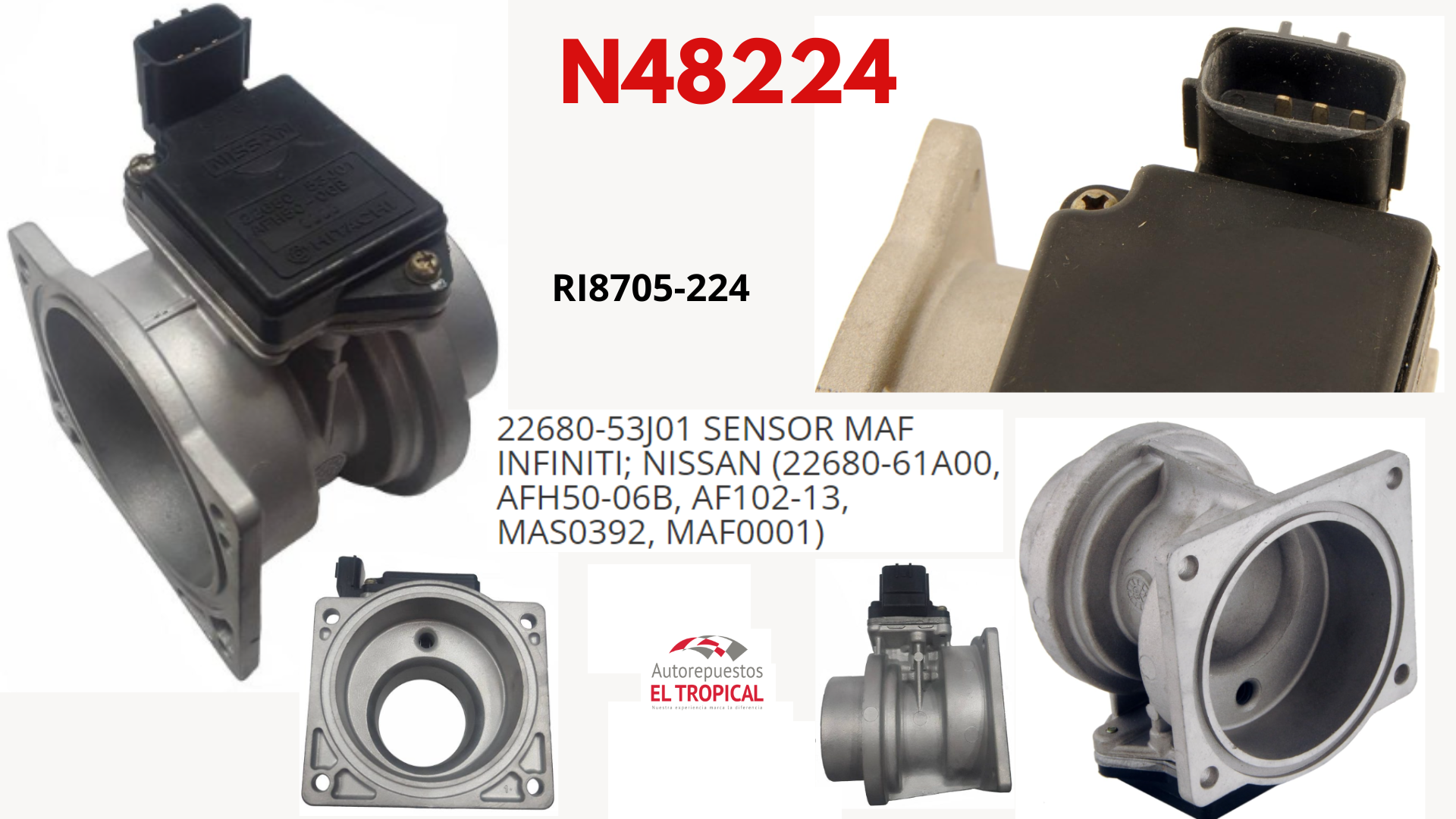 SENSOR DE FLUJO DE Aire Tucson, SR20DE 91-99, 200SX